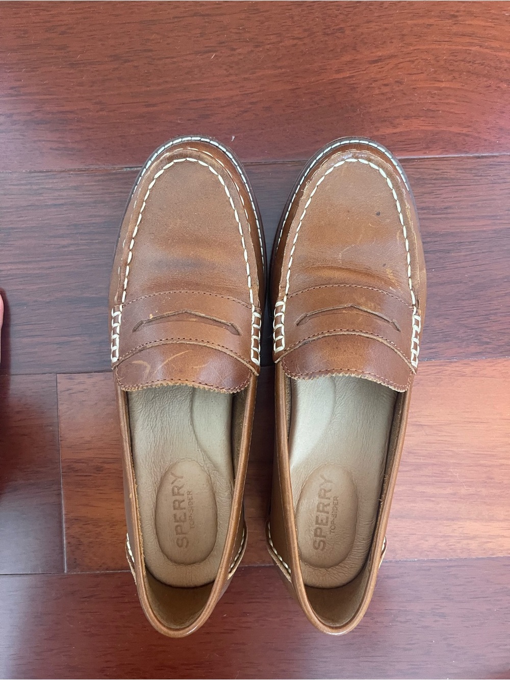 Sperry Women’s Brown Leather Penny Loafers